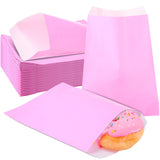 Epakh 500 Pcs Grease Resistant Paper Treat Bags 5. 12 x 7. 09 Inches Paper Cookie Sleeves Bags Glassine Semi Transparent Flat Ba