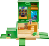 Mattel Minecraft Transforming Turtle Hideout, Authentic Pixelated Video-Game Role Play, Electronic, Action Toy to Create, Explor
