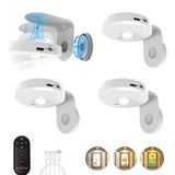 Picture Lights for Wall Wireless with Magnetic,2000mAh Rechargeable Picture Frame lights with Dimmable, Puck Lights with Remote