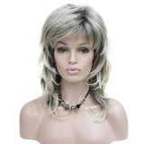 Lydell Long Soft Shaggy Layered Blonde Ombre Classic Cap Full Synthetic Wigs (R2/26 Blonde Grey Ombre)