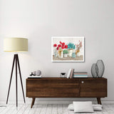 Floral Composition With Mason Jars-Paper Art-34,,X26,,