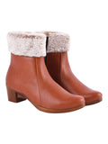 Shoetopia Women'S Flat Boots,Tan,4,B0BSC4F66L