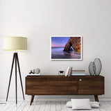 Sea Arch And Full Moon Over El Matador State Beach, Malibu, California-Paper Art-34,,X26,,