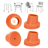 supregear Replacement Feet for Shower Chair Bath Seat, 1-1/8 I.D. Slope Rubber Feet Pad for Shower Stools Transfer Bench Non-Sli