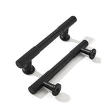 khtumeware 3-3/4 Inch Hole Center 10 Pack Matte Black Heavy Duty Solid Cabinet Pulls, Kitchen Drawer Handles, for Dresser cabine
