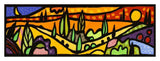 Vallata Al Tramonto-Paper Art-38,,X14,,