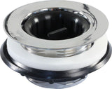 JR Products 95035 Strainer with Threaded Basket - Chrome
