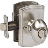 Delaney Callan Hardware Canova Privacy Door Knob, Fits Door 1-3/8 to 1-3/4 in. Thick, Satin Nickel - Reversible Left/Right-Hande