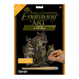 Royal and Langnickel Gold Engraving Art, Fox and Cubs