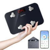 RENPHO Travel Scale for Body Weight, Mini Bathroom Scale for Body Fat, Portable Weight Scale for Traveling with Storage Case, 13