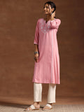 Libas Women'S Viscose Rayon Yoke Design A-Line Kurta (29212 Peach Peach M
