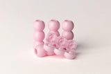 Eazybead-Z Dragon Fruit Pink Hair Beads, Plastic Bubble Ball Design, Swimming Pool Safe, Decorative Hair Accessories, Clip On Ha