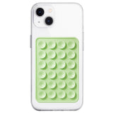 Anteel Silicone Suction Phone Case Mount, Non Slip Sticky Phone Grip for Cellphone, Silicon Adhesive Suction Cup Phone Mount, Strong Grip Holder for Selfies and Videos (Light Green)