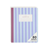 U Brands Composition Notebook, College Ruled, 80 Sheets, Blue Striped