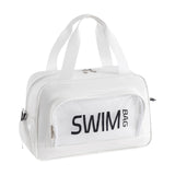 Enakshi Beach Bag Travel Tote With Zipper Swim Tote For Gym Holiday Swimming Storage White|Clothing, Shoes & Accessories | Women
