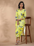 Anni Designer Women'S Rayon Blend Straight Printed Kurta With Palazzo (Anaar-Green-Nws_S_Green_Small),Green,S,,,