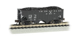 Bachmann Industries Usra 55-Ton 2-Bay Hopper C And O Train Car, N Scale