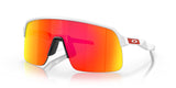 Oakley Mens OO9463 Sutro Lite Rectangular Sunglasses, Matte White/Prizm Ruby, 39 mm
