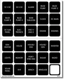 Label Kit, 30 Labels, Square, V2