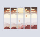 woopme Set of 5 Abstract Color Pattern Magnetic Bookmark for Book Lovers Readers Students Gift Magnetic Page Clips Folding