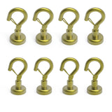 Ant Mag Magnetic Hooks Heavy Duty with Snap 22lbs Strong Gold Magnet Hooks Great Hanging for Refrigerator, Cruise Cabin, Grill,