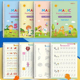 Peaktaste Magic Practice Copybook Set, 4 Books, Pen & 10 Refills