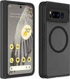 HikerClub Magnetic Case for Google Pixel Fold (2023), Translucent Frosted Matte Back, Compatible with Mag Safe Wireless Charger,