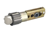 Miseno MLK1099BK Matte Black Key Lock Drive-in Deadlatch - Square Spindle, Adjustable Backset 2-3/8 or 2-3/4