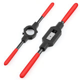 Leriton 2 Pcs Adjustable Tap Wrench Handle Round Die Stock M5-m20 Tool 38 mm 1-1/2 Heavy Duty Die Handle Wrench Holder for Tap R