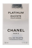Egoiste Platinum By Chanel For Men Eau De Toilette Spray 1.7 Ounce -Like New