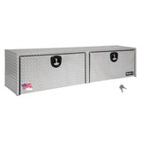 Buyers Product 1701563 Silver Aluminum Diamond Tread Topsider Truck Tool Box, 72 x 18 x 16 Inch, Made in USA, Professional-Grade