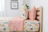 Beddys Flower Blossoms Girls Durable Zipper Bedding Bed in a Bag Floral Sheets and Comforter Easy to Make and Wash Includes Pillowcase and Pillow Sham Kids Zip Bedding Super Soft All Season-New