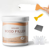 MOLLOR All Purpose Wood Filler, 32 Ounce White Wood Putty Repair for Holes, Quickly Restore Any Broken and Defective Wooden Furn