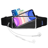 QUANFUN Running Belt for Women Men, Fanny Pack, Belt Bag, Money Belt, Waterproof Workout Waist Pouch Phone Holder with Touchscre