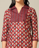 Toplot Women'S Cotton Blend Printed Straight Kurta With Pant (Kurta-Pant-5175-Maroon-Xl),Maroon,,B0CYLPKRX7