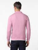 Fyltr Men'S Casual Stand Collar Jacket With Rib Details - Full Zipper | Full Sleeve Branding | Casual Winterwear For Men,Peony Pink,Peony Pink,Xl