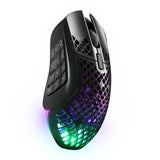 SteelSeries Aerox 9 Wireless - Holey RGB Gaming Mouse - Ultra-lightweight Water Resistant Design - 18 Buttons - Bluetooth/2.4 GH