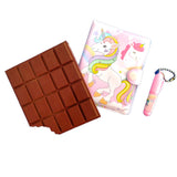 Caught Trendy Cute Combo Of 2 Inspirational Chocolate Fragrance Mini Notebook And Unicorn Printed Design Motivational Journal Po