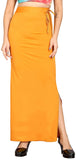 Shasmi Women Solid Saree Shapewear (Soft Shapewear) (2XL, Mustard)