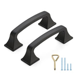 Ravinte 10PCS Pack Matte Black Kitchen Cabinet Handles Drawer Pulls 3 inch Hole Centers Cabinet Pulls Kitchen Cabinet Hardware S