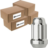DPAccessories Chrome 1/2-20 Lug Nuts for Aftermarket Wheels - Closed End Spline Tuner - 34mm (1.35) Tall - Bulk Case of 400 - LC