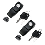 MY MIRONEY 2 Set 2.6 Concealed Toggle Latch Black Spring Loaded Toggle Clamps Lock Zinc Alloy Draw Buckle Latches Hasp with Keys