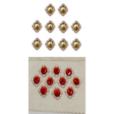 Merishopp 20Pcs Diy Rhinestone Flat Back Beads Button Scrapbook Embellishment