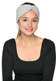 The Headscarves Bamboo Viscose Beautiful Gathered Headband For WomenS (Ss411_Ash)