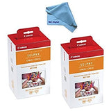 2 pack Canon RP108 HighCapacity Color Ink/Paper Set for SELPHY CP910/CP820/CP1200 Printer