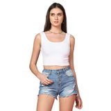Toplot Women'S Solid Ribbed Round Neck Sleeveless Slim Fit Tank Top (Tank-Top-5069-White-L),White,,B0BS3FHFLF