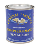 General Finishes High Performance Water Based Topcoat, 1 Pint, SemiGloss