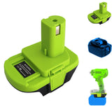 YUHDWRE for Makita 18V Battery Adapter, Adaptor Convert for Makita 18V LXT Battery to for Ryobi 18V Power Tools (Bare Converter)
