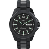 Timex Mens Essex Avenue 44mm Watch - Black Bracelet Black Dial Black Case