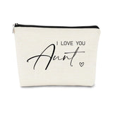 BARPERY Aunt Gifts - Mother's Day Cosmetic Bag for Auntie From Niece